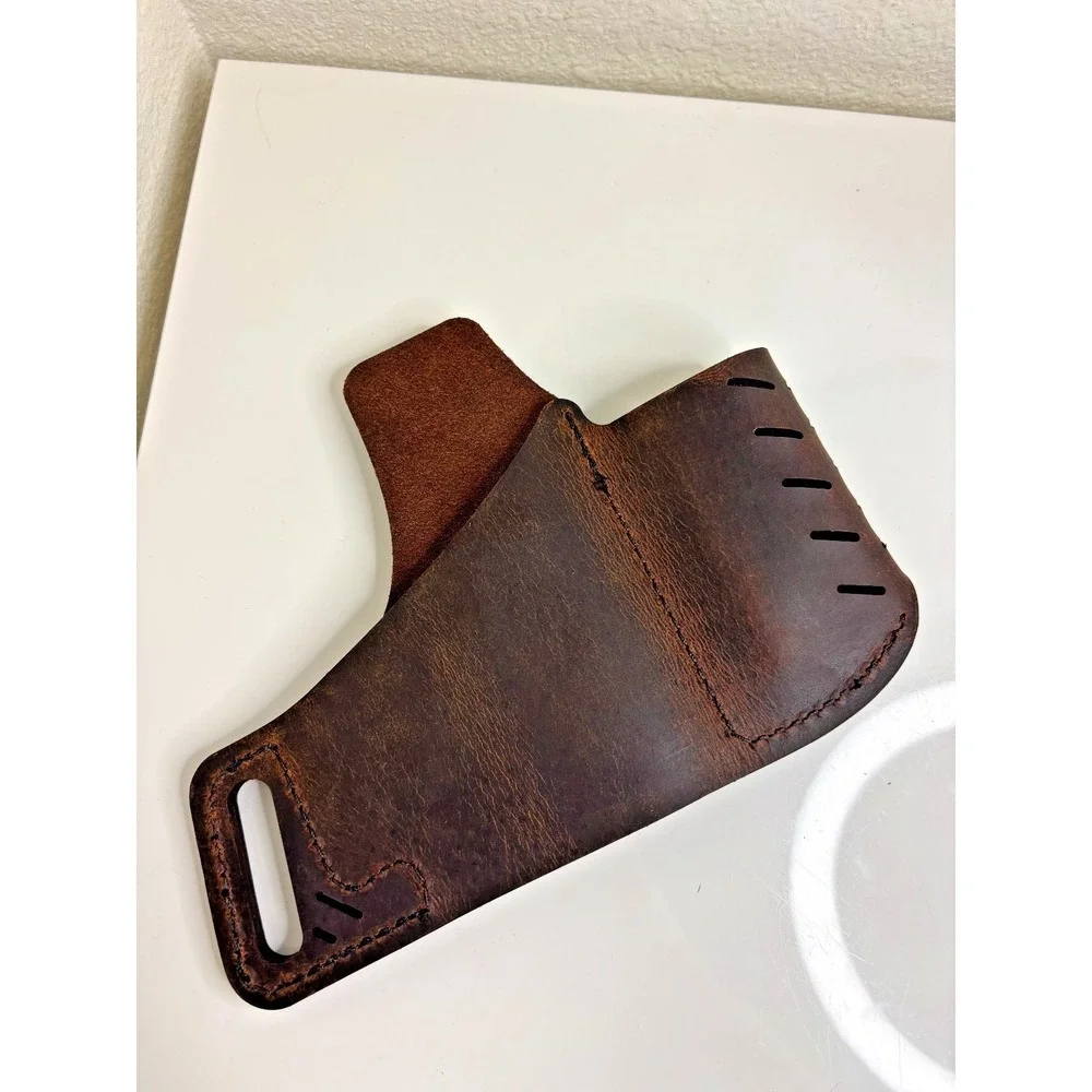 VERSACARRY OWB Leather Holster Right Brown Mag Glock 19 23 32 17 22 31 P226 Sig
